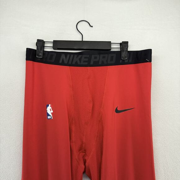 Nike Pro NBA Compression Pants Men's 2XL Tall 2XLT Red padded Hyperstrong NEW - Picture 3 of 13